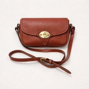 Vintage Dooney & Bourke All Weather Leather Cavalry Trooper Shoulder Bag